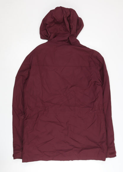 Mens UK Size S JACK & JONES Red Anorak Coat