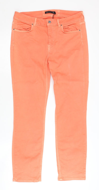 Karen Millen Women's Orange Jeans, UK 12