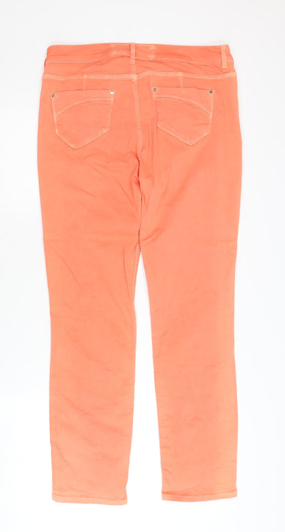 Karen Millen Women's Orange Jeans, UK 12