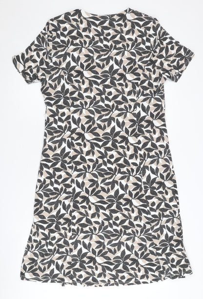 Eastex Women's Multicoloured Floral Dress, Size 18, Square Neck