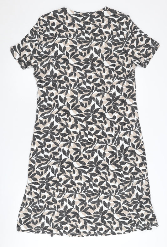 Eastex Women's Multicoloured Floral Dress, Size 18, Square Neck