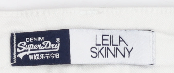 Womens UK Size 2XS Superdry Slim Fit Skinny White Jeans