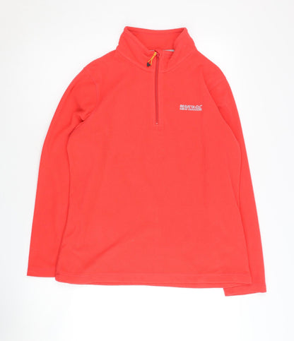 Regatta Women's Red Fleece Pullover Sweatshirt Size 12