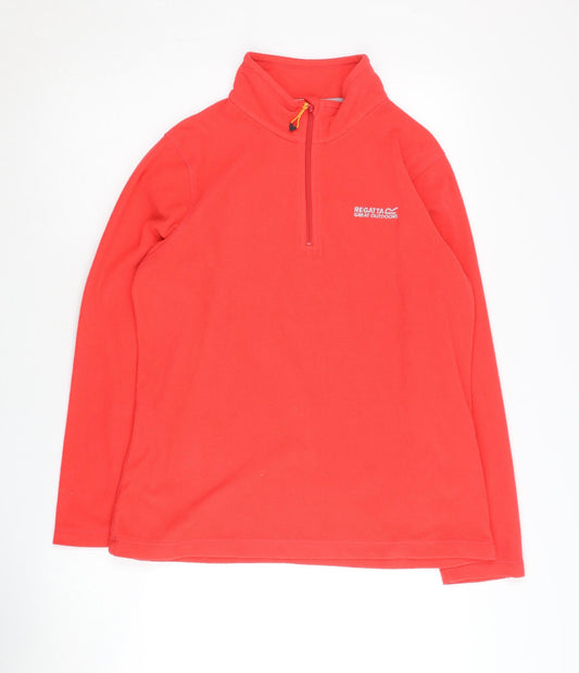 Regatta Women's Red Fleece Pullover Sweatshirt Size 12
