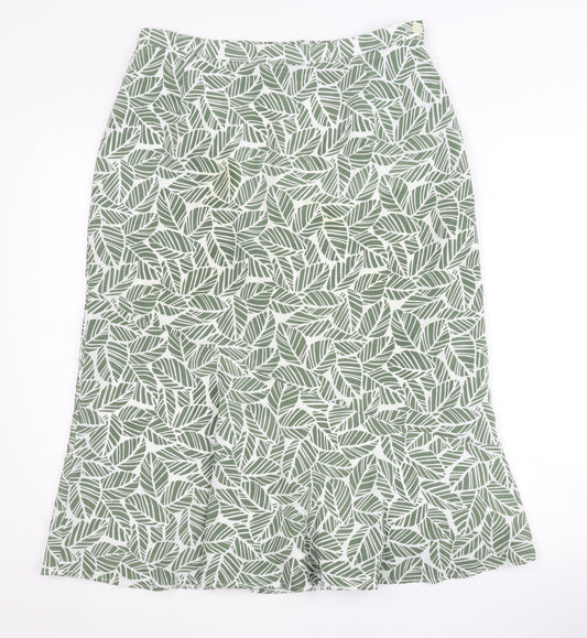 Eastex Women’s Green A-Line Midi Skirt Size 14