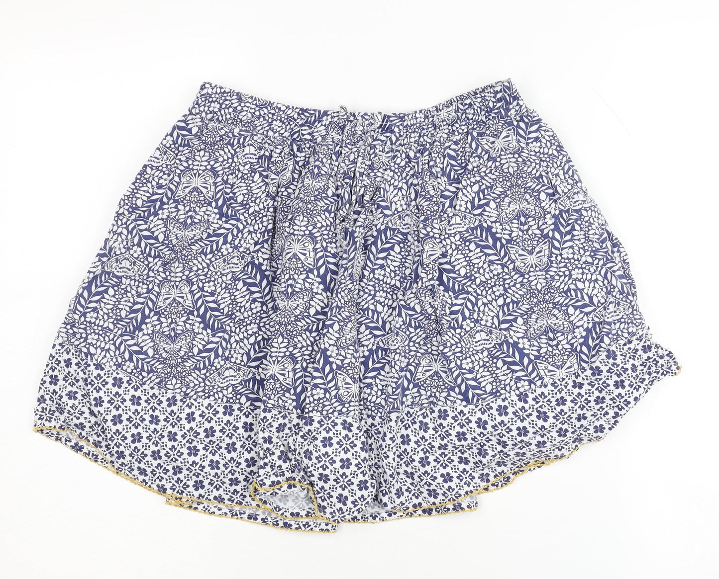 Fat Face Girls Blue Floral A-Line Skirt 12-13 Years Spring/Summer