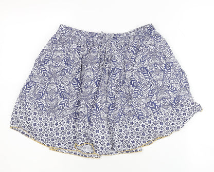 Fat Face Girls Blue Floral A-Line Skirt 12-13 Years Spring/Summer
