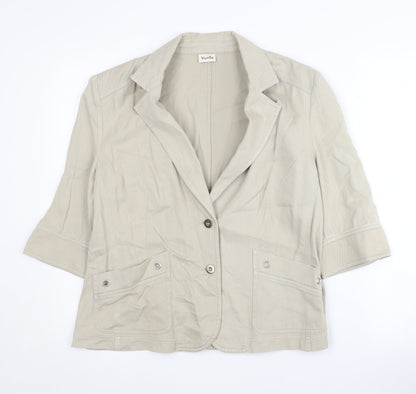Viyella Women's Beige Blazer Size 16