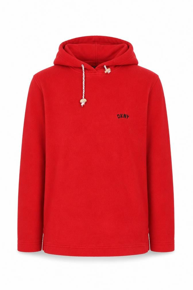 Mens UK Size S DKNY Red Pullover Hoodie