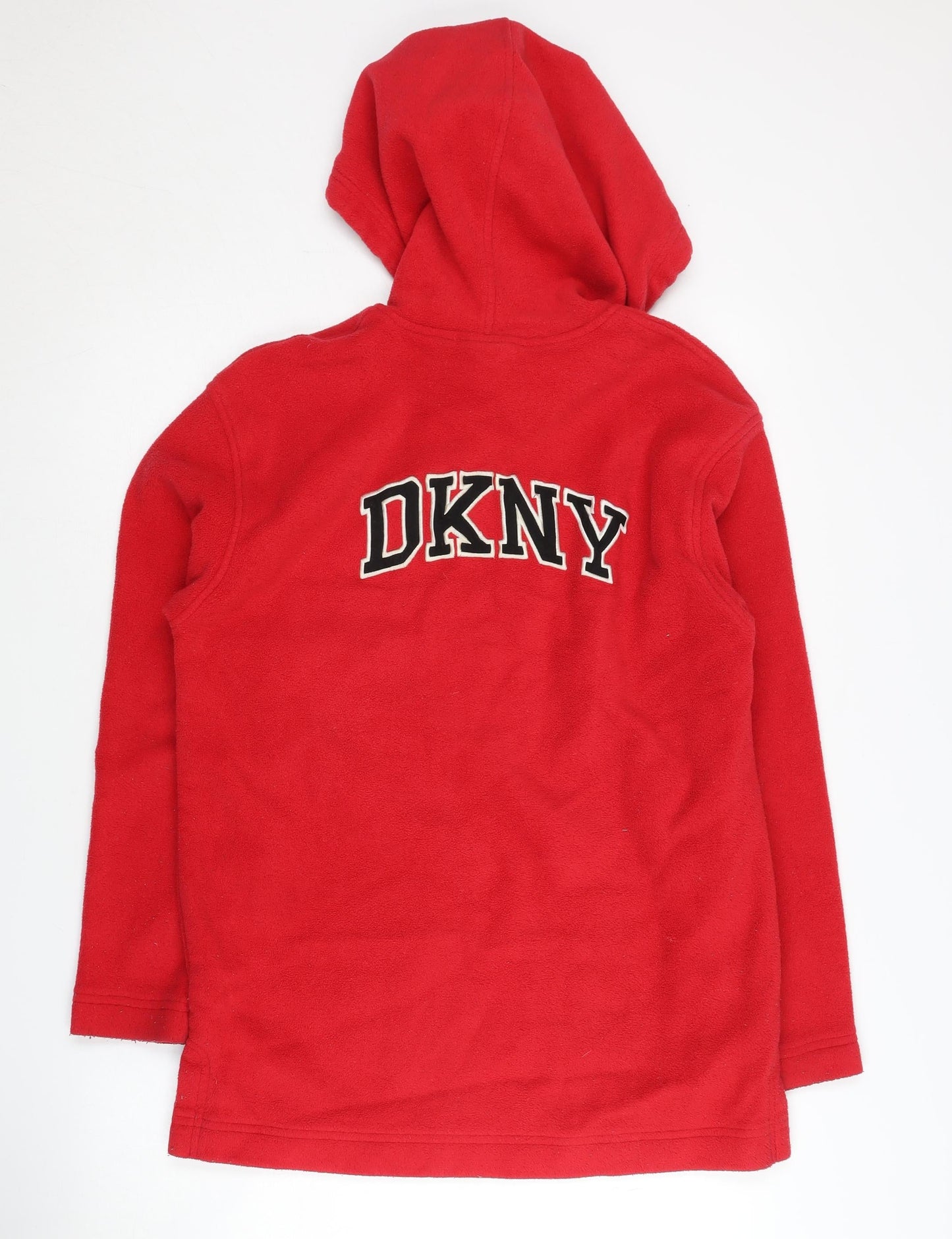Mens UK Size S DKNY Red Pullover Hoodie