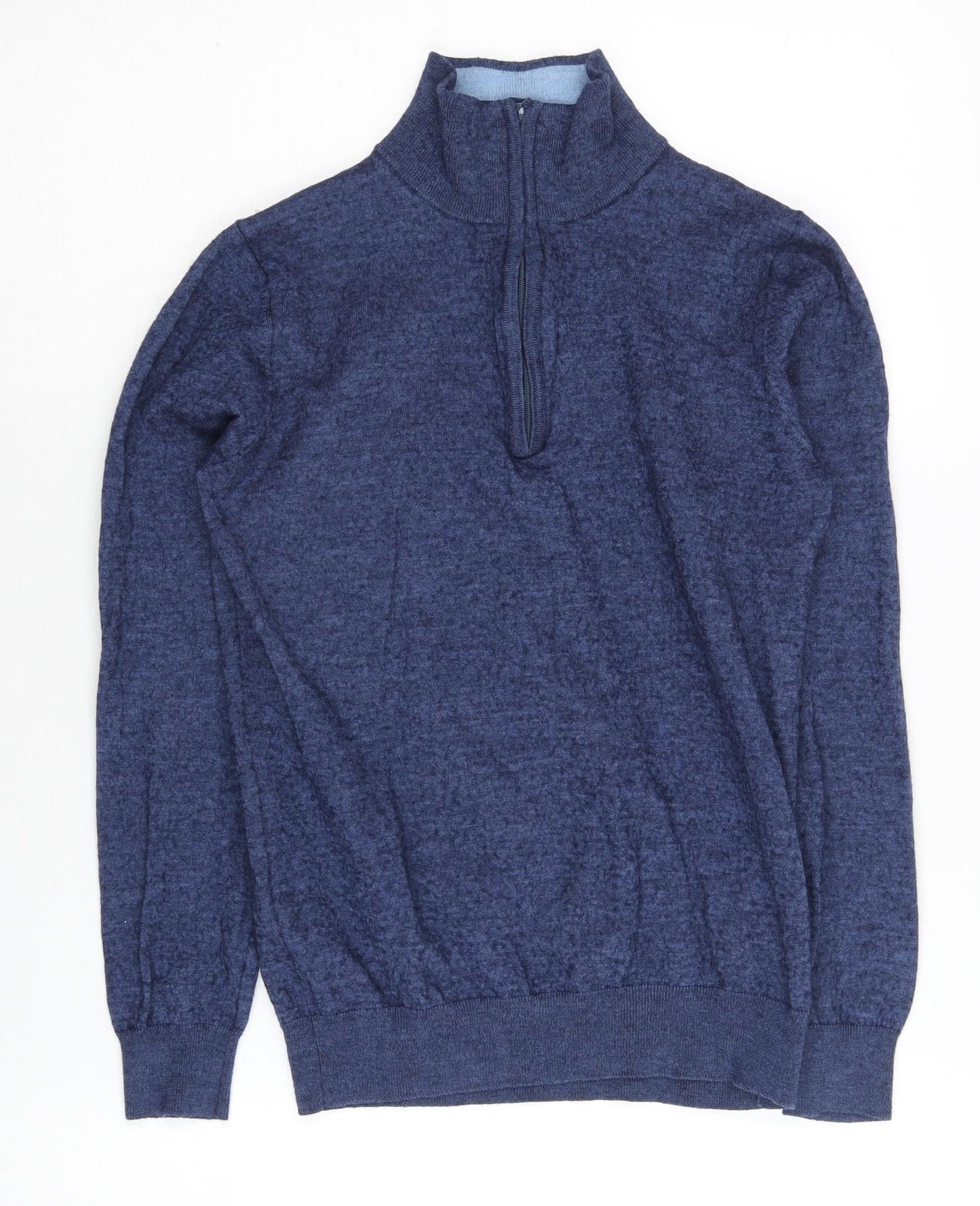 Daniel Hechter Men's Blue S Jumper, 1/2 Zip Knit