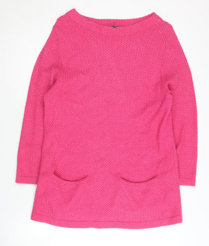 Laura Ashley Women's Pink Tunic Jumper Size 10