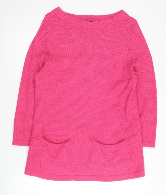 Laura Ashley Women's Pink Tunic Jumper Size 10