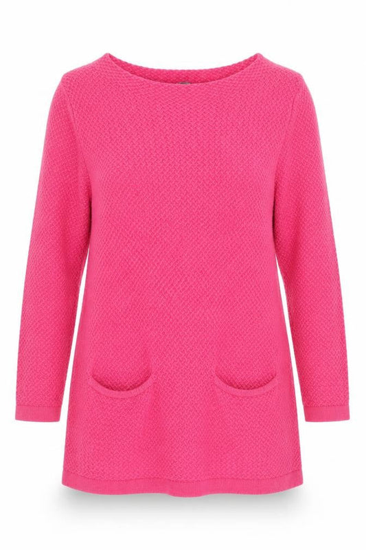 Womens UK Size 10 Laura Ashley Pink Tunic Jumper