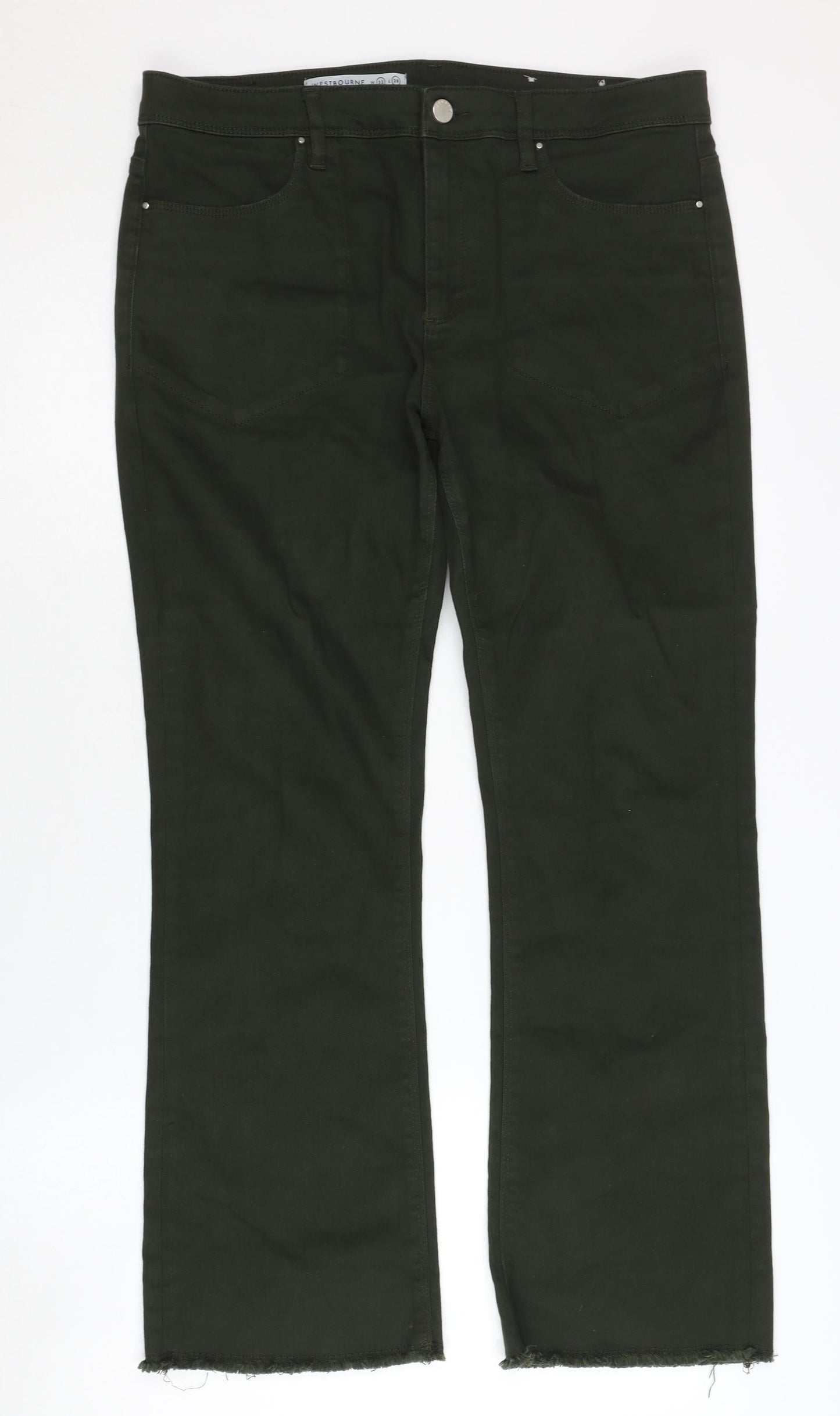 Womens UK Size 32 Jigsaw  Bootcut Green Jeans