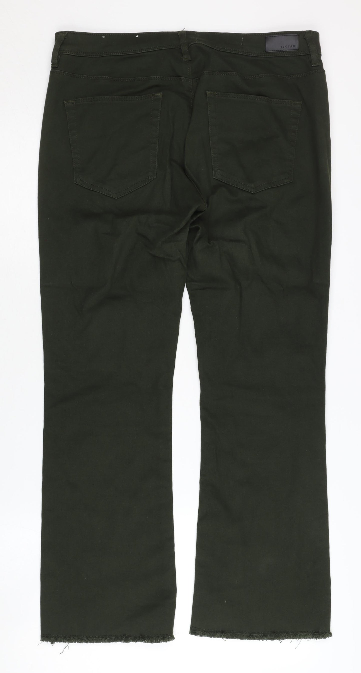 Womens UK Size 32 Jigsaw  Bootcut Green Jeans