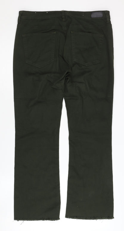 Womens UK Size 32 Jigsaw  Bootcut Green Jeans