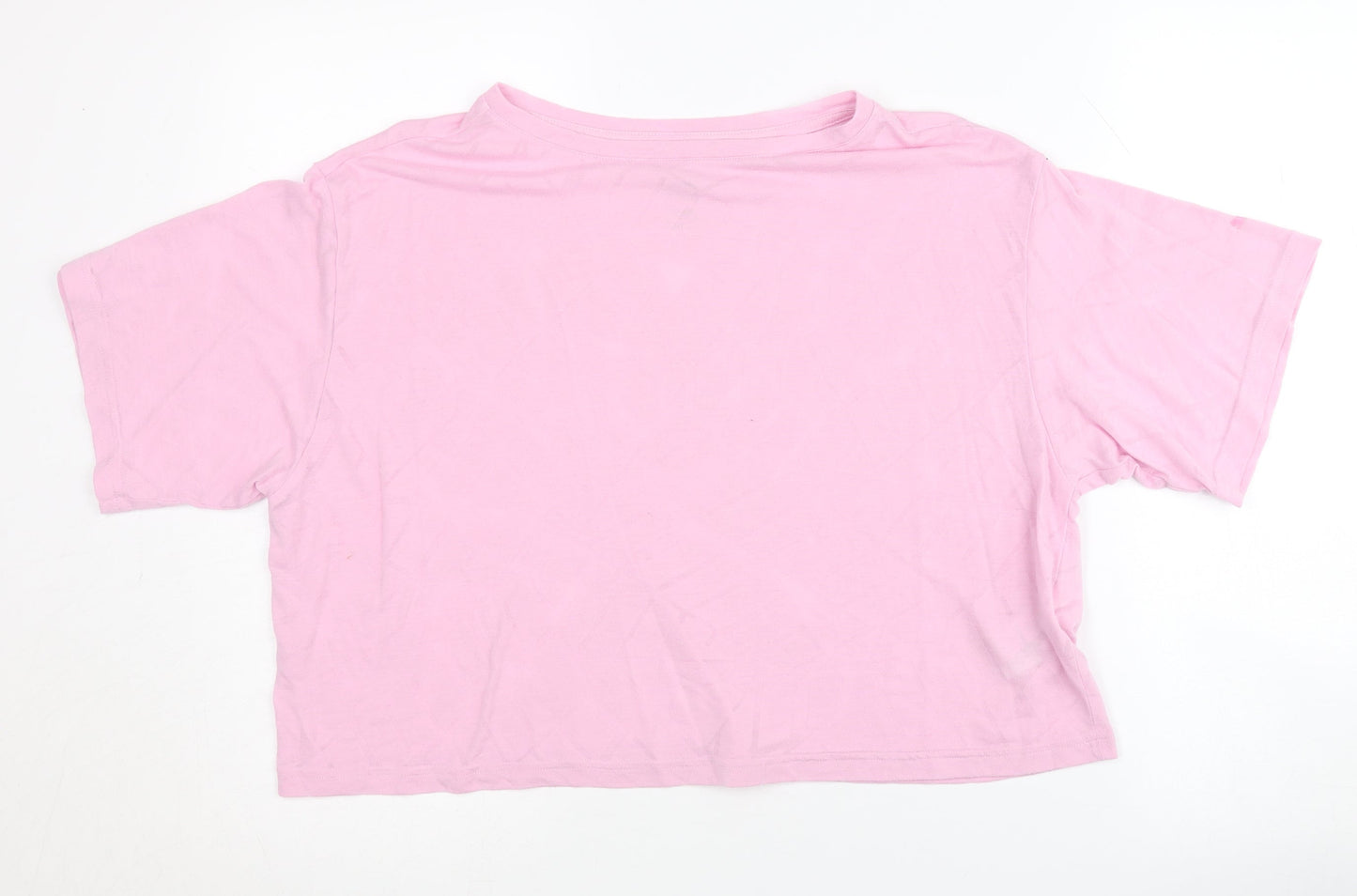 Womens UK Size S PUMA Pink Basic T-Shirt