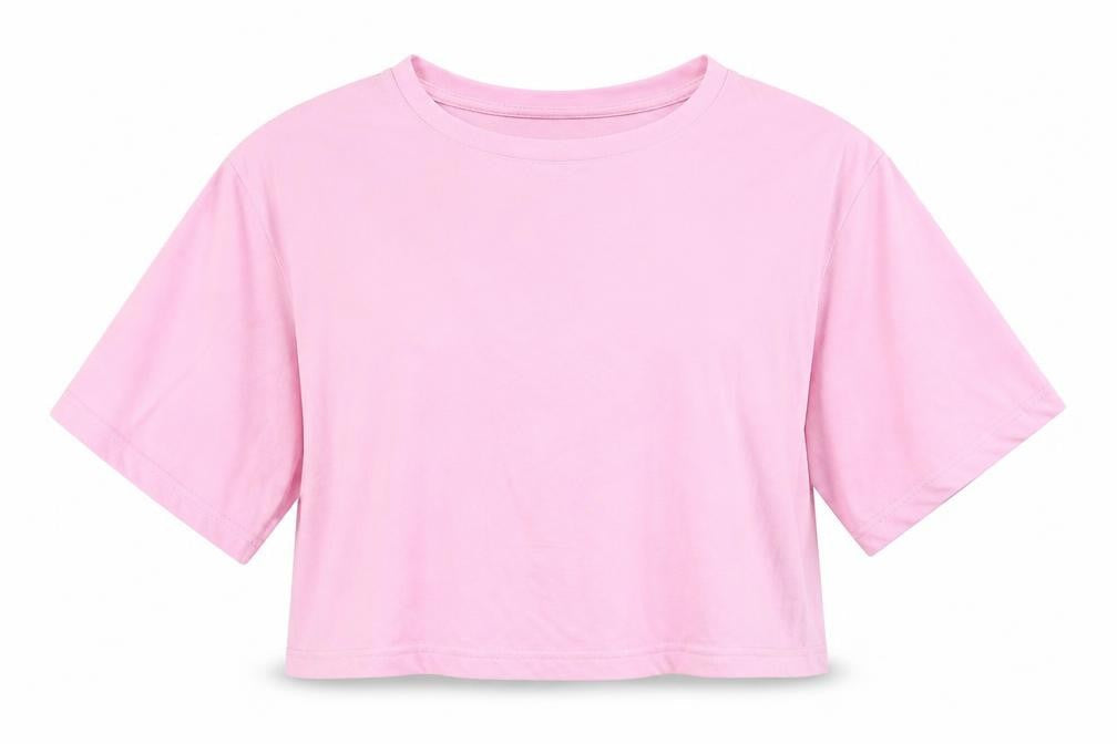 Womens UK Size S PUMA Pink Basic T-Shirt