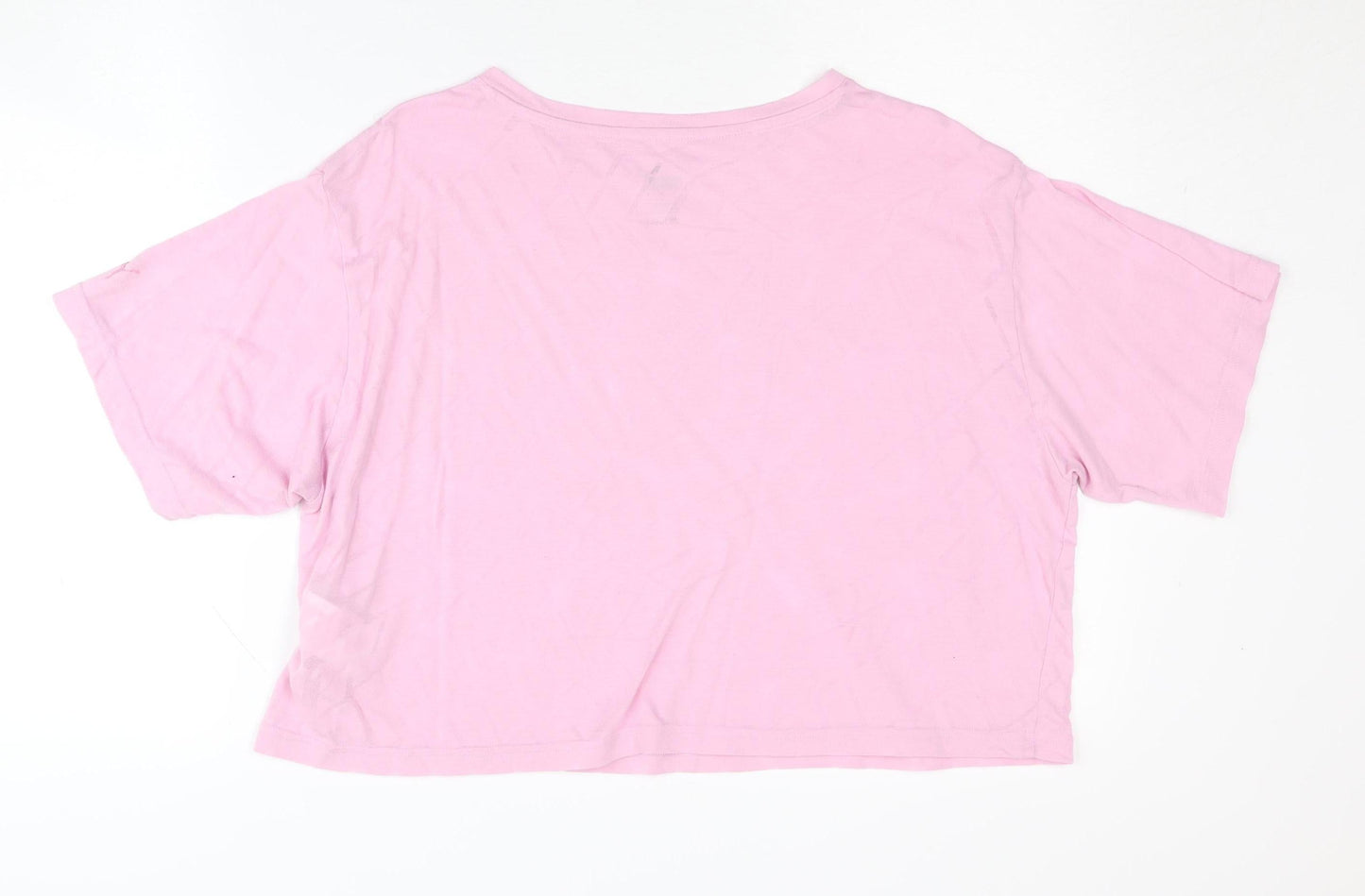 Womens UK Size S PUMA Pink Basic T-Shirt
