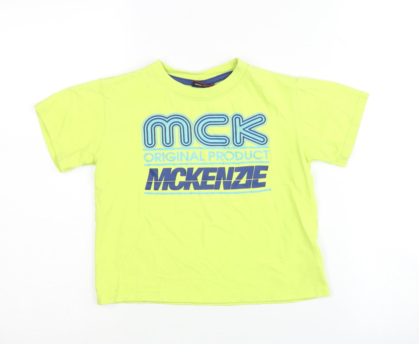 McKenzie Boys Green Graphic T-Shirt, 5-6 Years, Casual Style