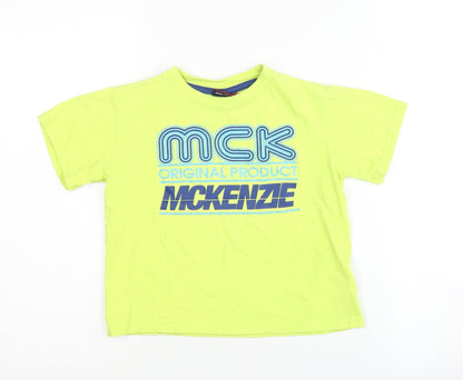 McKenzie Boys Green Graphic T-Shirt, 5-6 Years, Casual Style