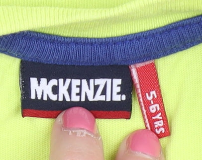 McKenzie Boys Green Graphic T-Shirt, 5-6 Years, Casual Style