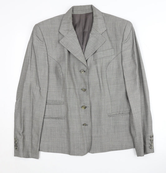 Austin Reed Women's Grey Blazer, Size 12, Classic Wool