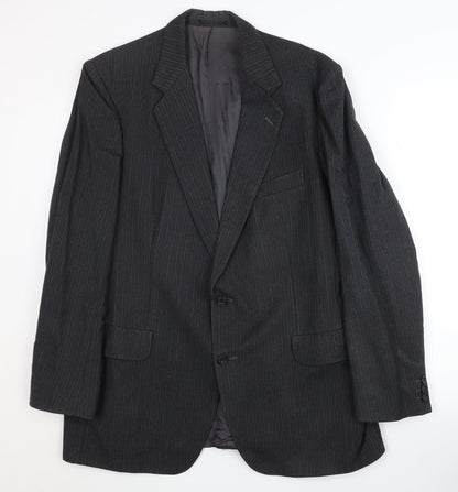 Magee Men's Grey Wool Blazer, Size 42 REG, Elegant Style