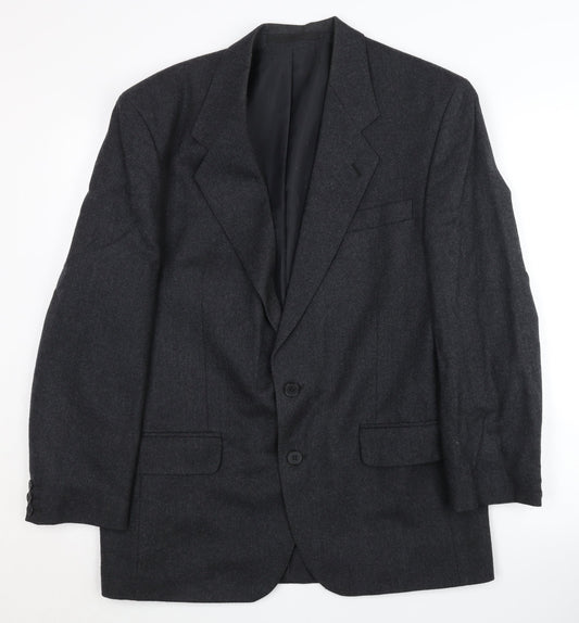 Centaur Men's Grey Wool Blazer, Size 40, Formal Jacket