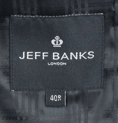 Mens UK Size 40 Jeff Banks Regular Grey Suit Jacket