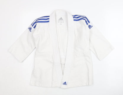 Adidas Boys White Martial Arts Jacket 4-5 Years
