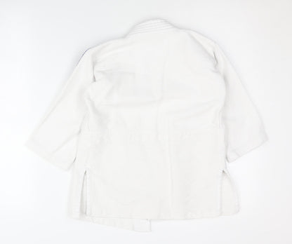 Adidas Boys White Martial Arts Jacket 4-5 Years