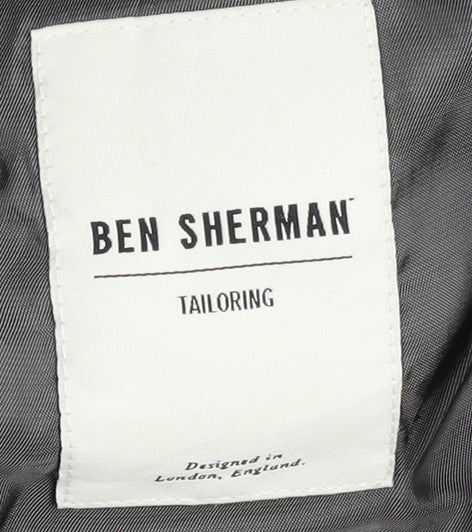 Mens UK Size 38 Ben Sherman Regular Blue Suit Jacket