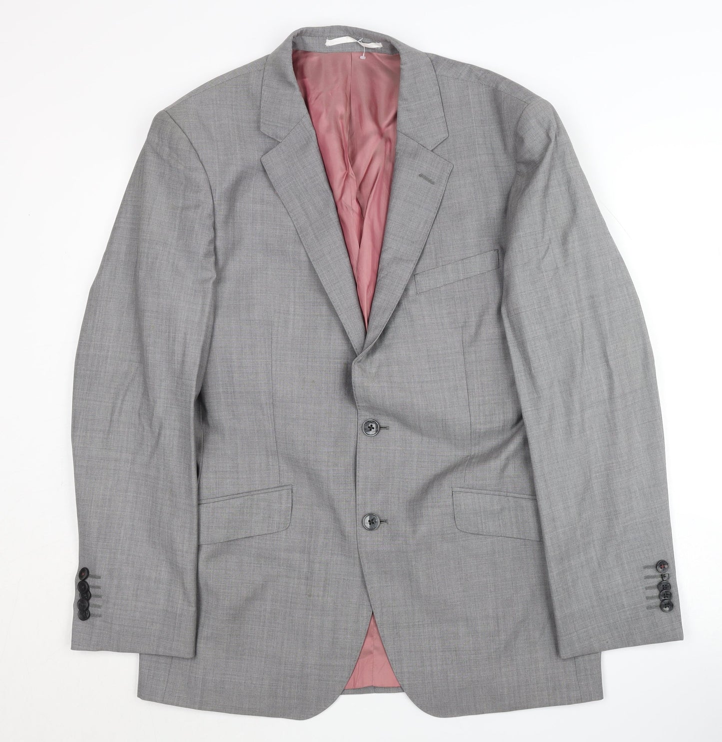 Mens UK Size 40 T.M.Lewin Regular Grey Suit Jacket