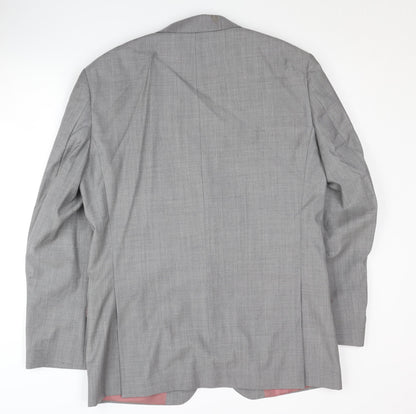 Mens UK Size 40 T.M.Lewin Regular Grey Suit Jacket