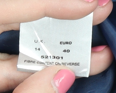 Eastex Women's Blue Blazer, Size 14, Classic Fit, Business Wear