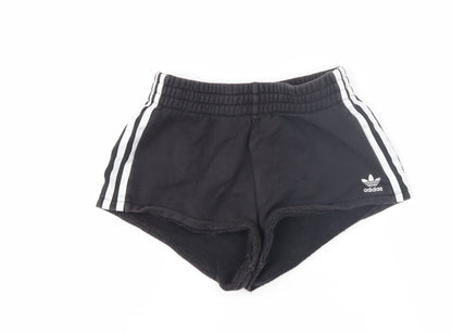 Adidas Women Black Athletic Shorts Size 4