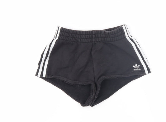 Adidas Women Black Athletic Shorts Size 4