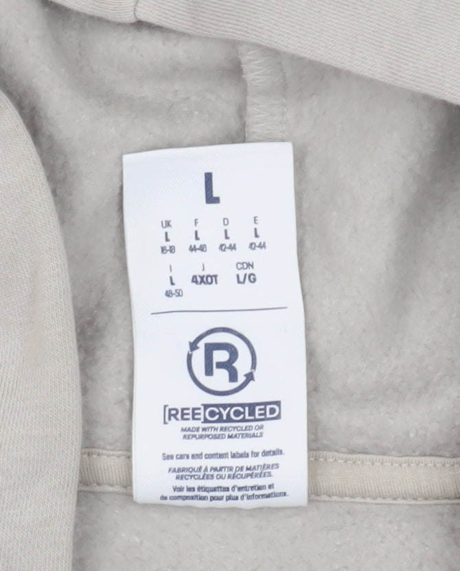 Reebok Women's Beige Full Zip Hoodie L