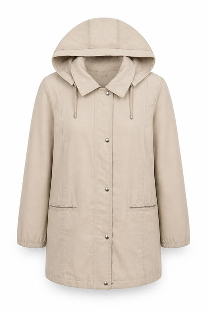 Womens UK Size 12 EWM Beige Parka Coat