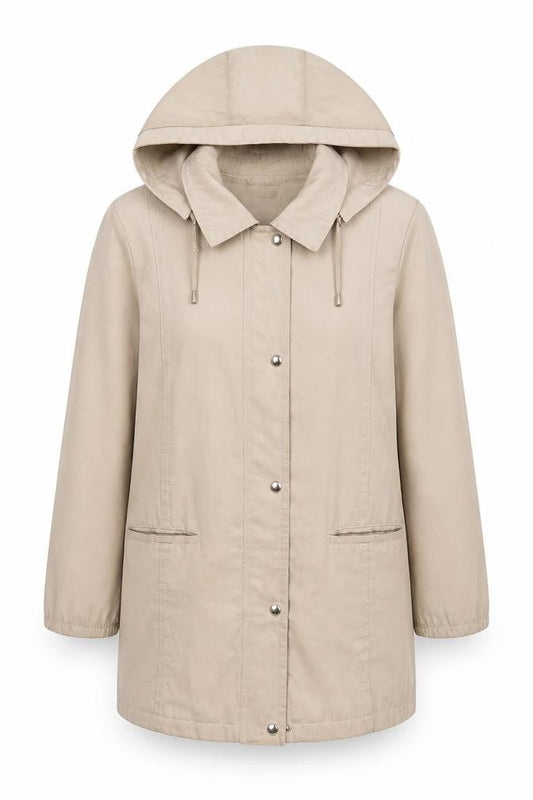 Womens UK Size 12 EWM Beige Parka Coat