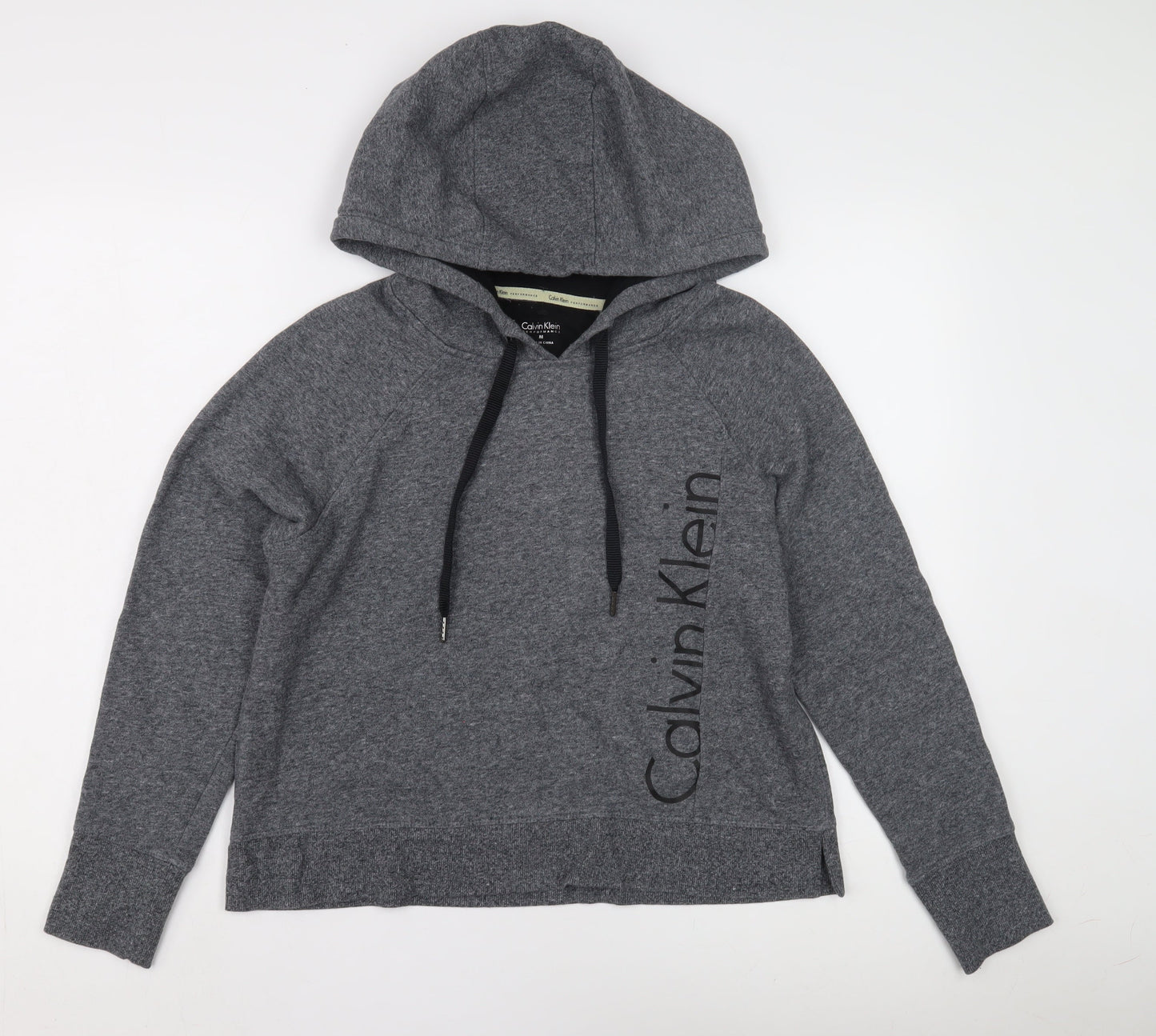 Womens UK Size M Calvin Klein Grey Pullover Hoodie