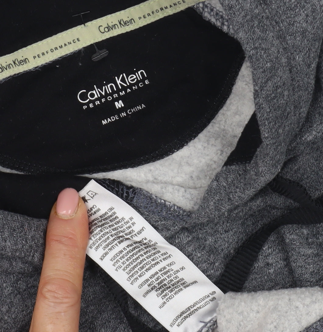 Womens UK Size M Calvin Klein Grey Pullover Hoodie