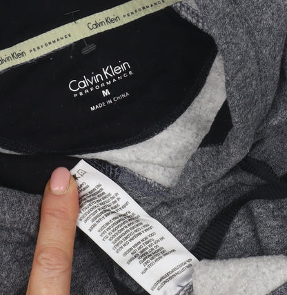 Womens UK Size M Calvin Klein Grey Pullover Hoodie