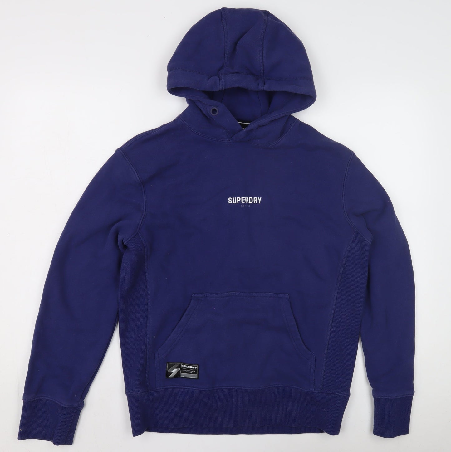 Mens UK Size XS Superdry Blue Pullover Hoodie