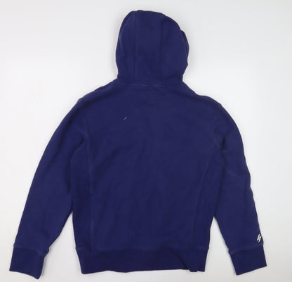 Mens UK Size XS Superdry Blue Pullover Hoodie