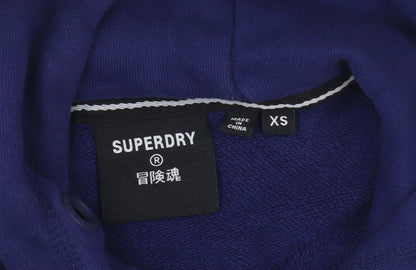 Mens UK Size XS Superdry Blue Pullover Hoodie