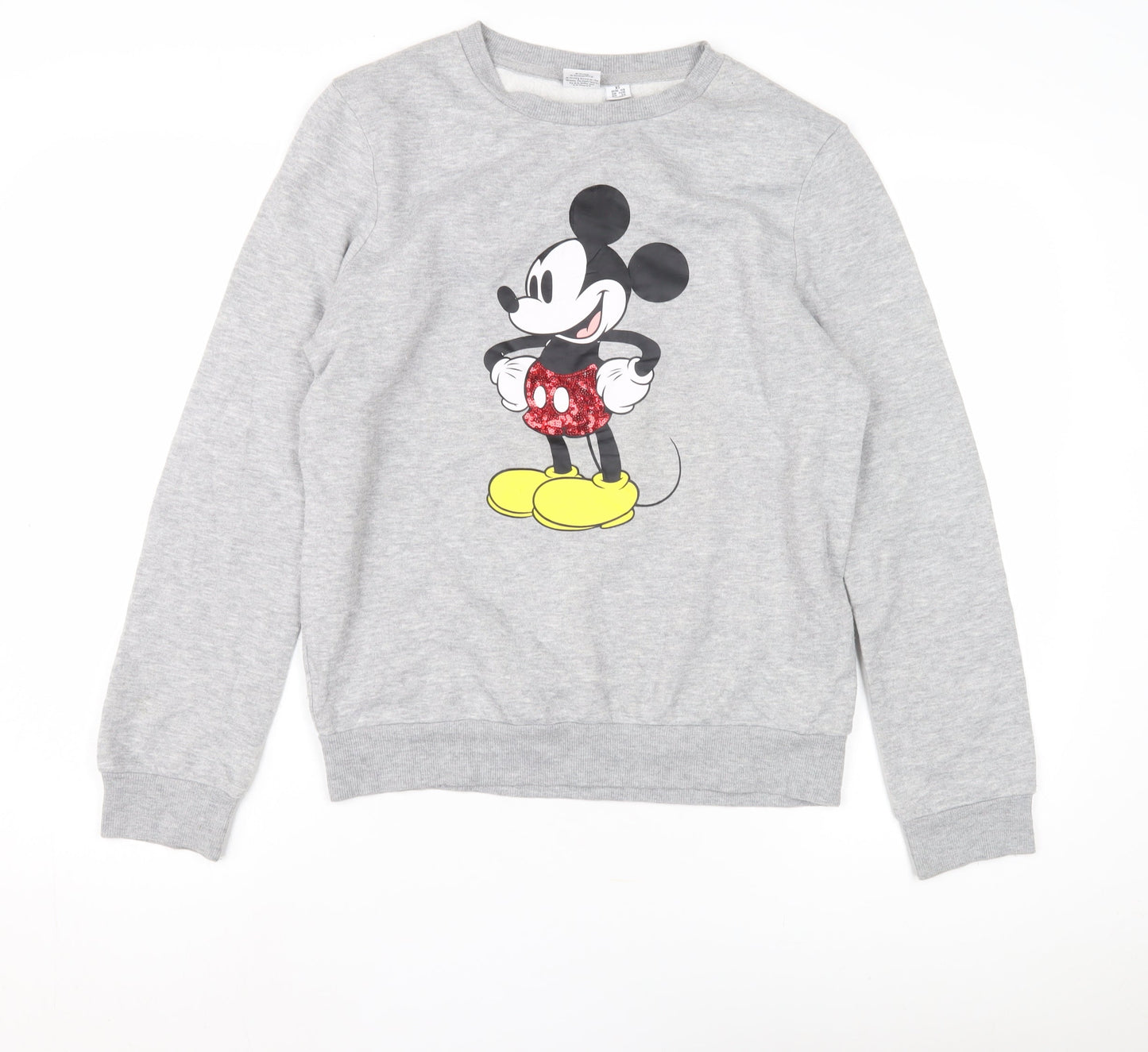Womens UK Size XS Disney Grey Pullover Sweatshirt