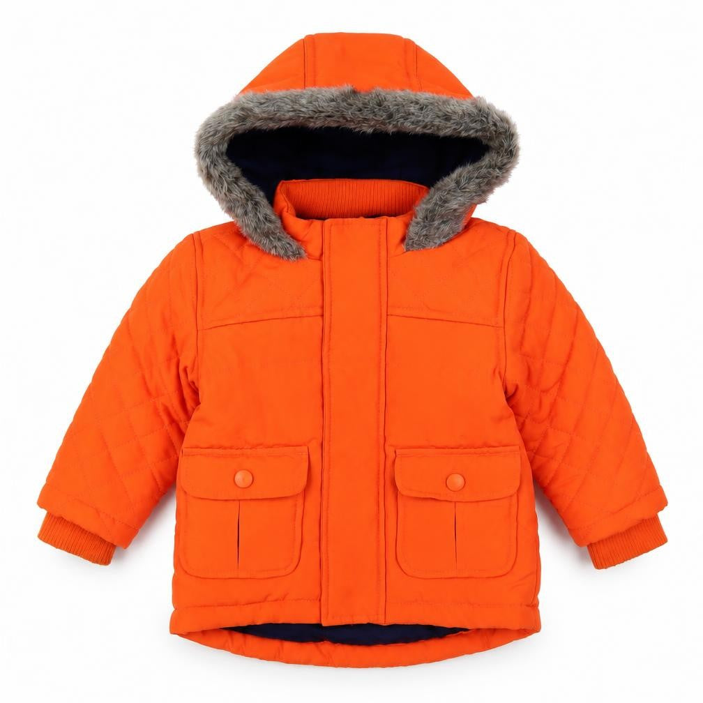 Marks and Spencer Orange Puffer Jacket Unisex 9-12M